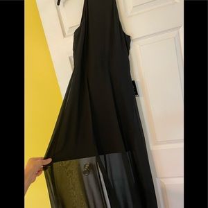 Express Fabulous & Sexy Black Maxi Dress but with Mini Silhouette!